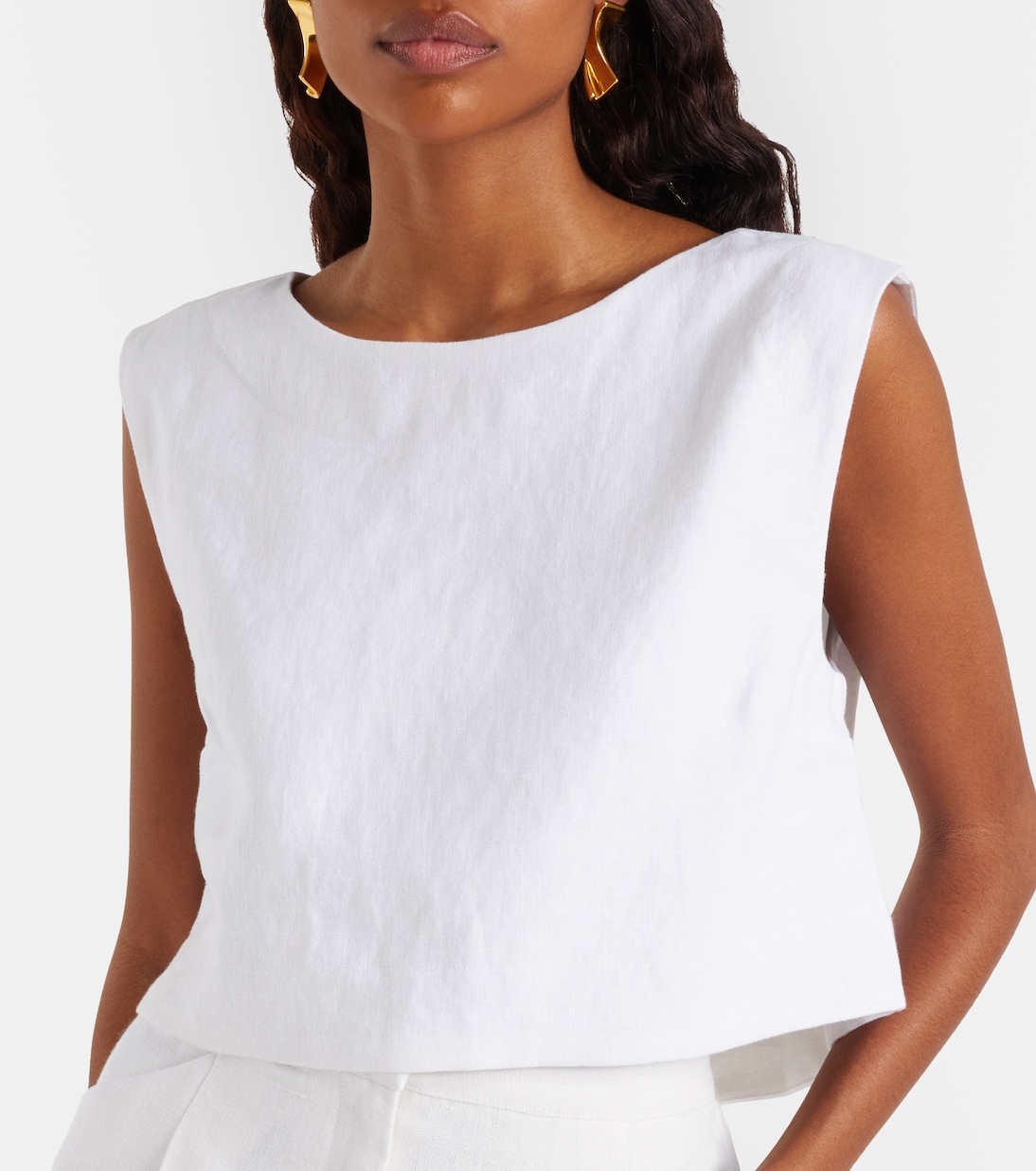 Martina cropped linen top | Posse