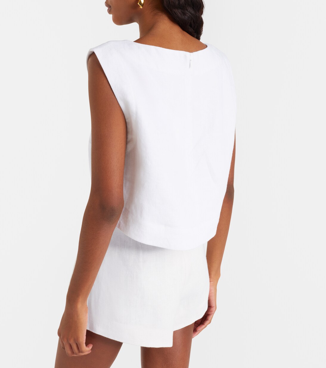 Martina cropped linen top | Posse