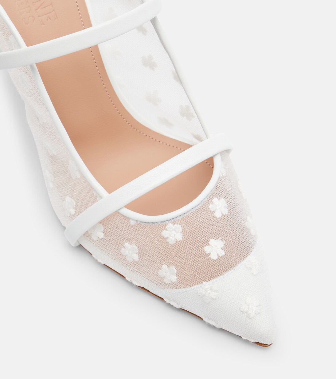 Maureen 70 leather and mesh mules | Malone Souliers
