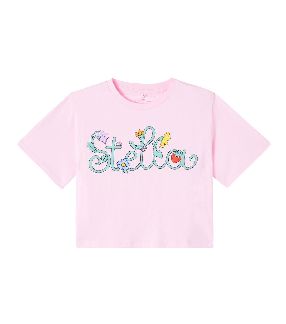 로고 코튼 저지 티셔츠 | Stella McCartney Kids