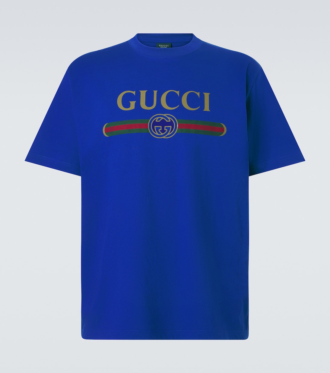 Logo cotton and silk jersey T-shirt | Gucci