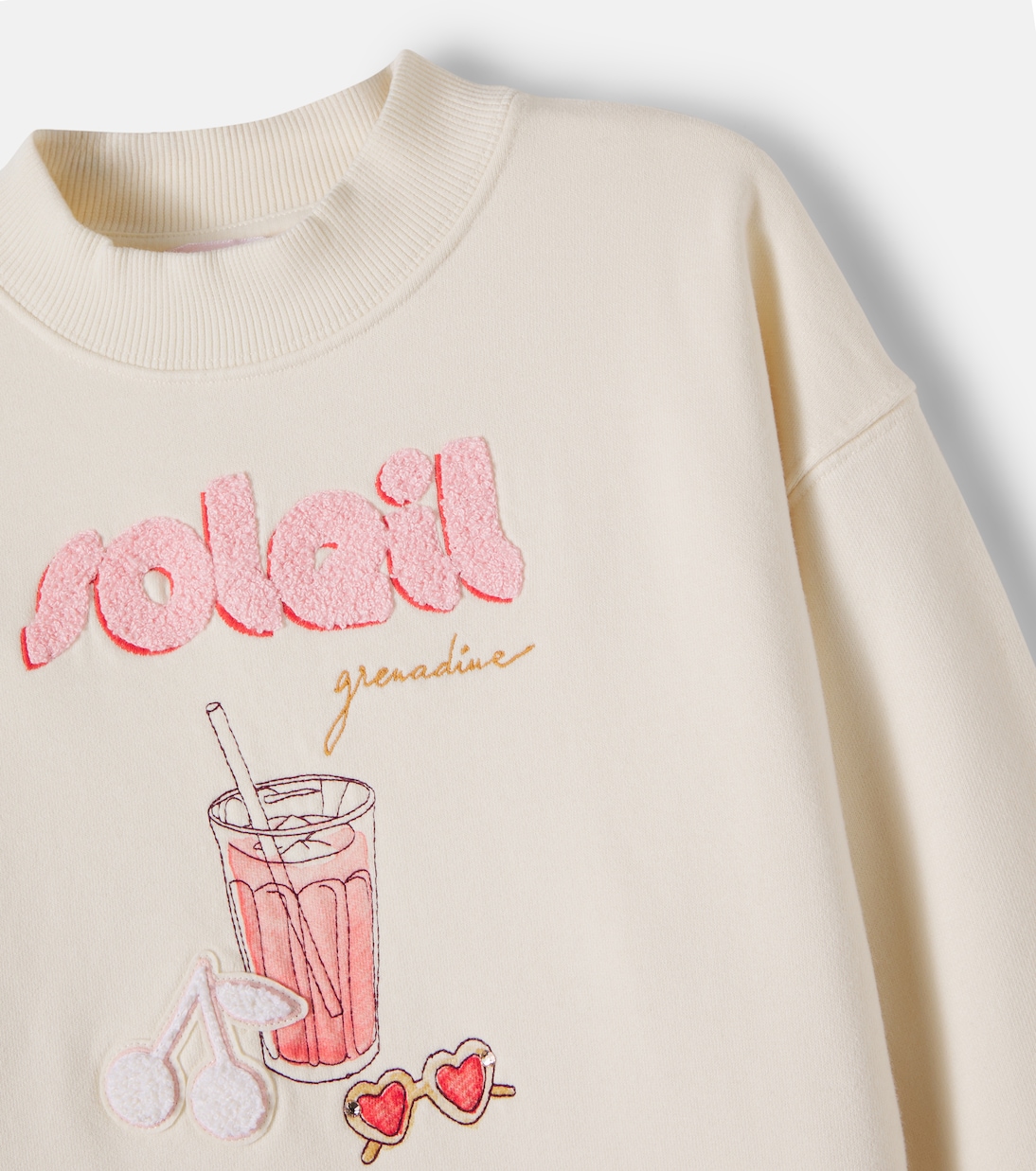 Lika embroidered cotton jersey sweatshirt | Bonpoint