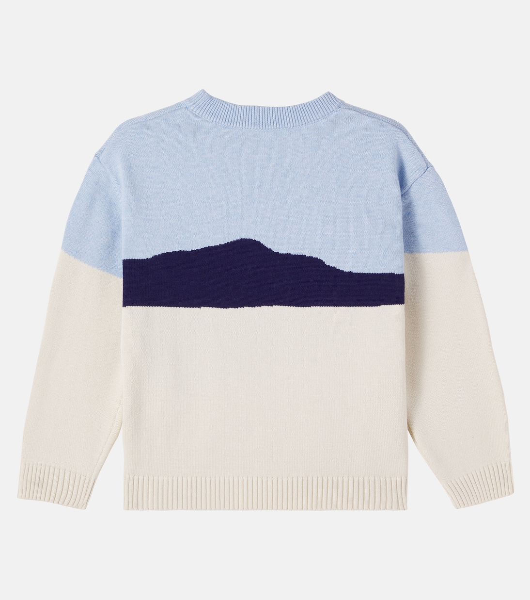Cotton and cashmere jacquard sweater | Bonpoint