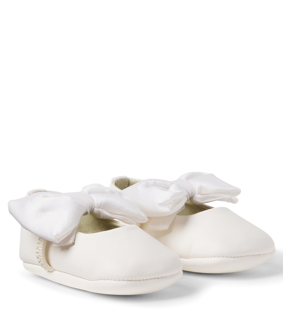 Baby Rose bow-detail leather booties | PèPè