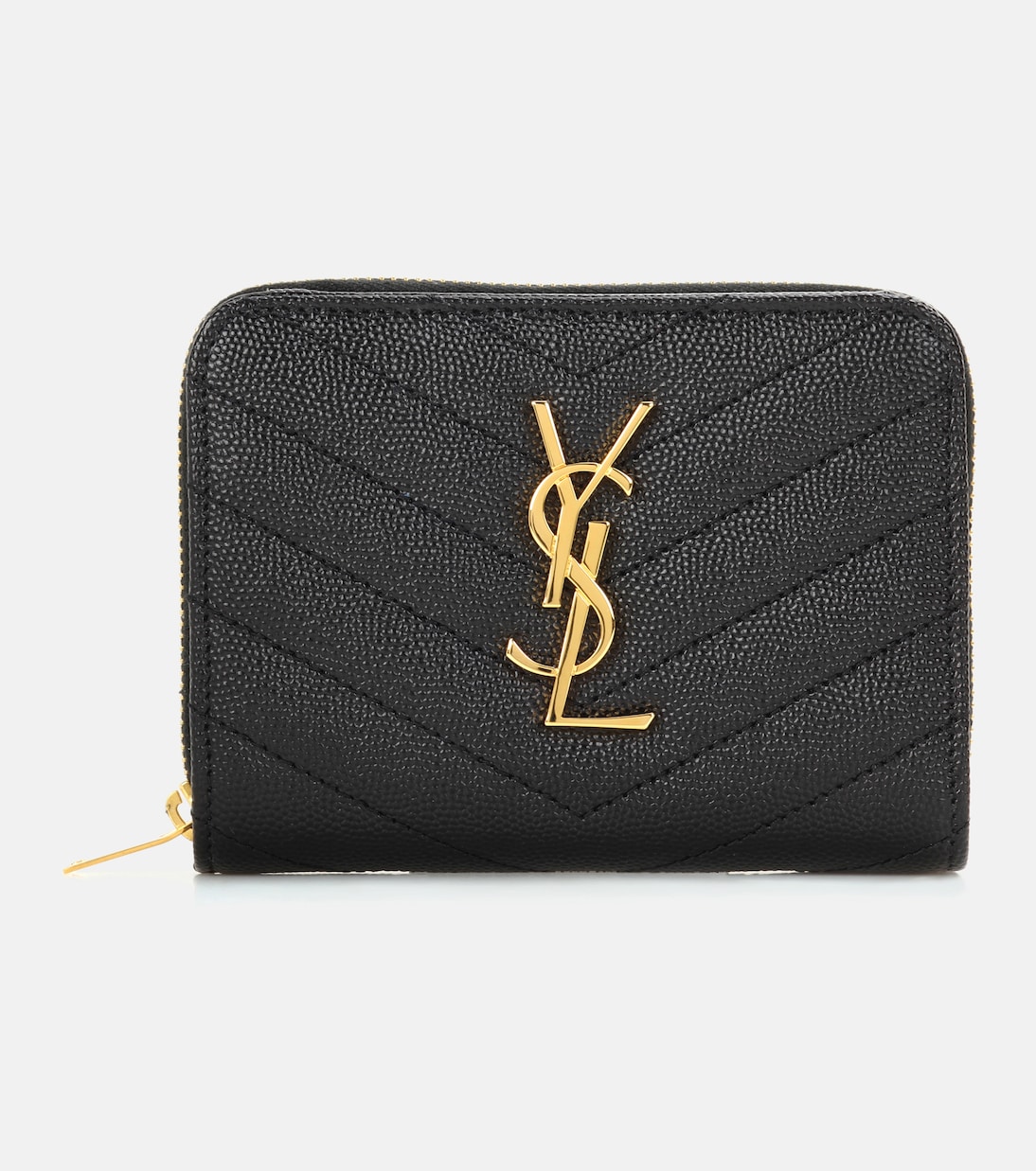 Portemonnaie Monogram Compact aus Leder | Saint Laurent