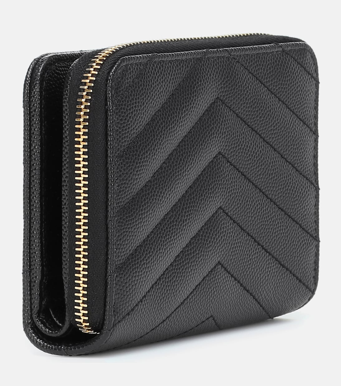 Portemonnaie Monogram Compact aus Leder | Saint Laurent