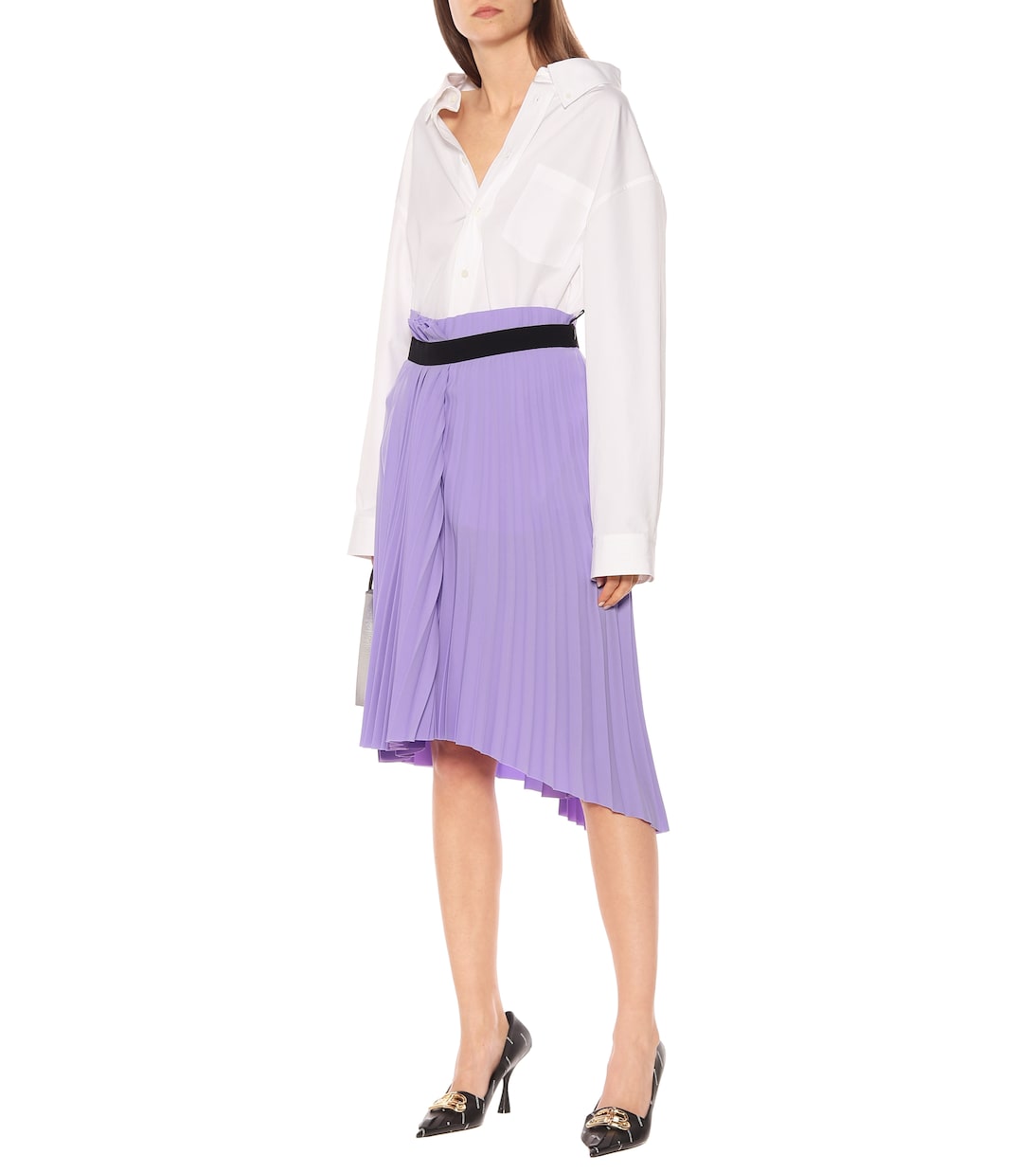 Gonna plissé in crêpe tecnico | Balenciaga