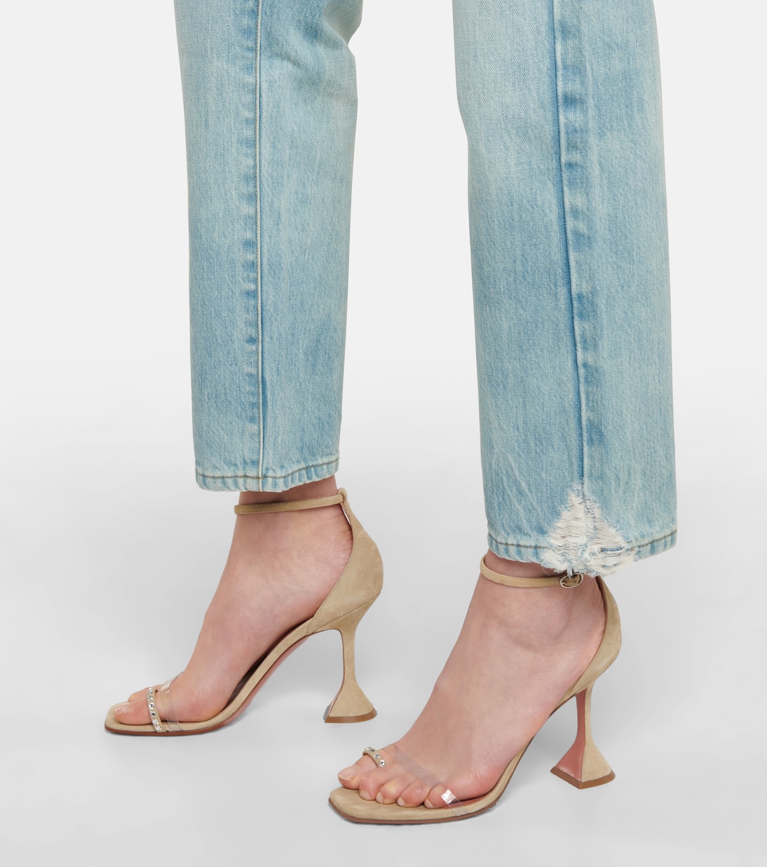 Le Slouch low-rise distressed jeans | Frame