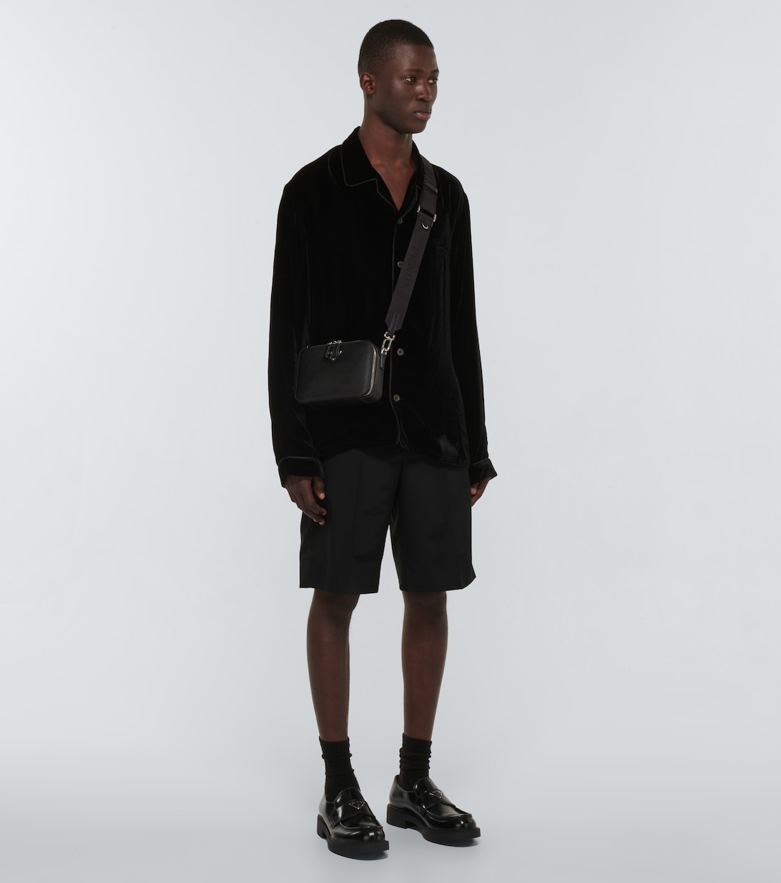 Bermuda wool-blend shorts | Prada