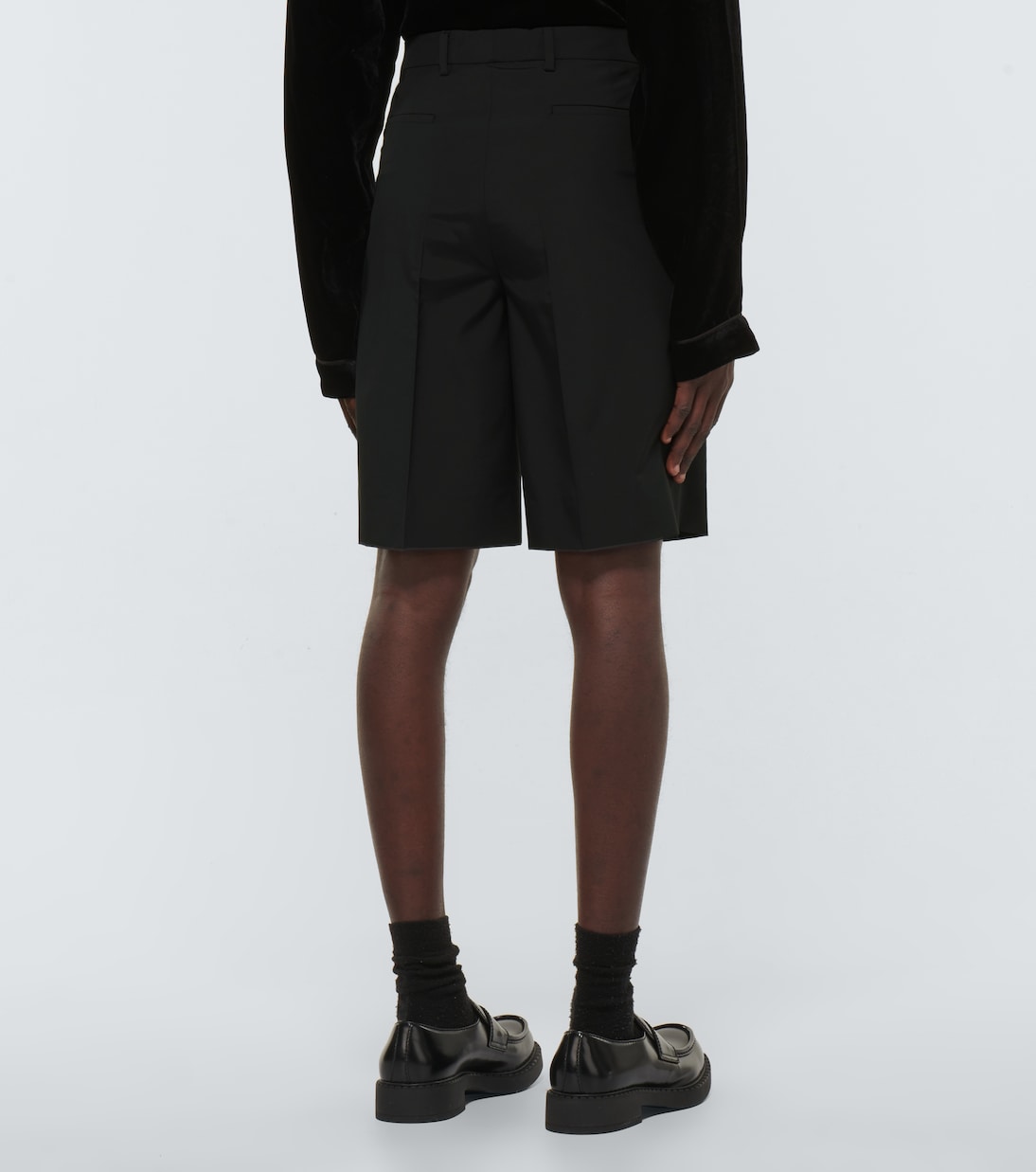 Bermuda wool-blend shorts | Prada