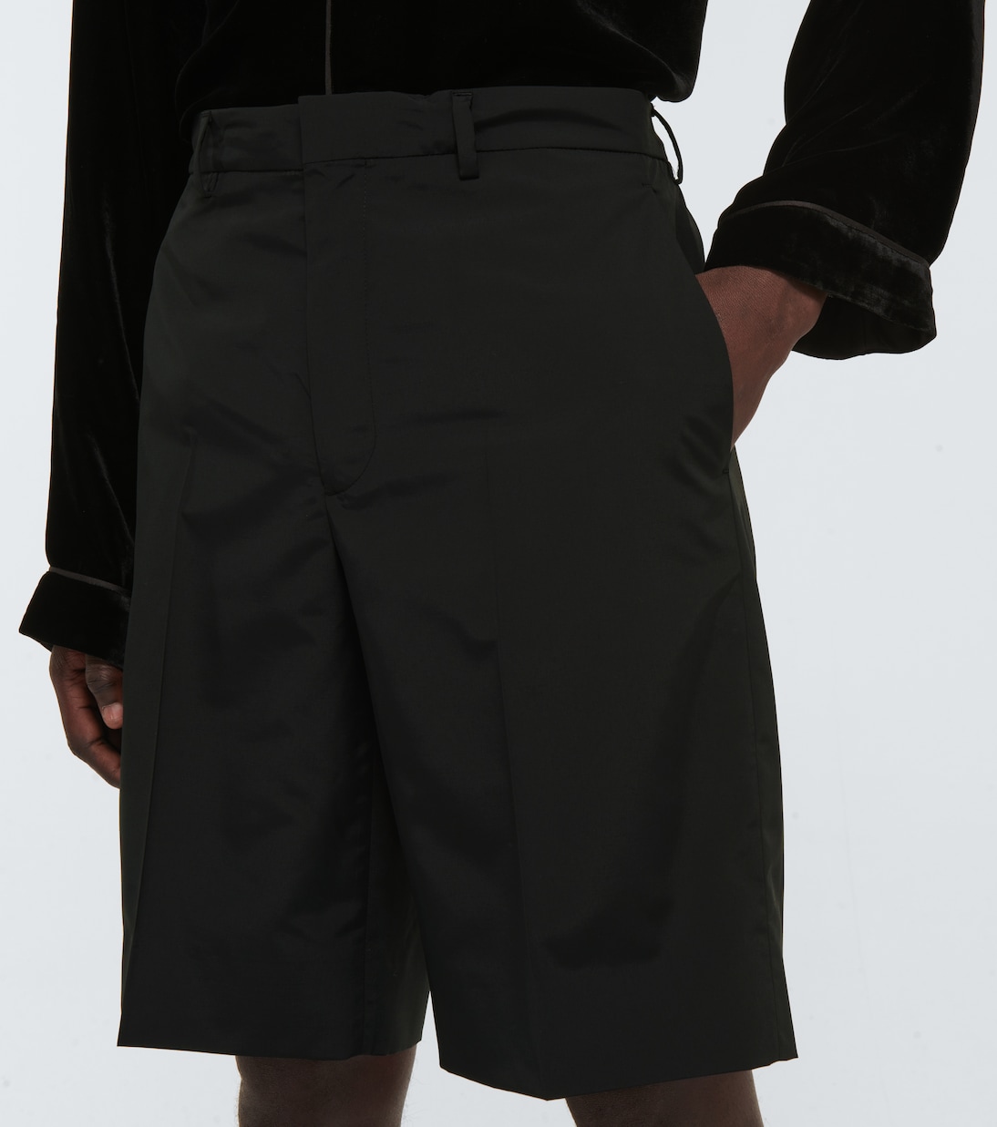 Bermuda wool-blend shorts | Prada