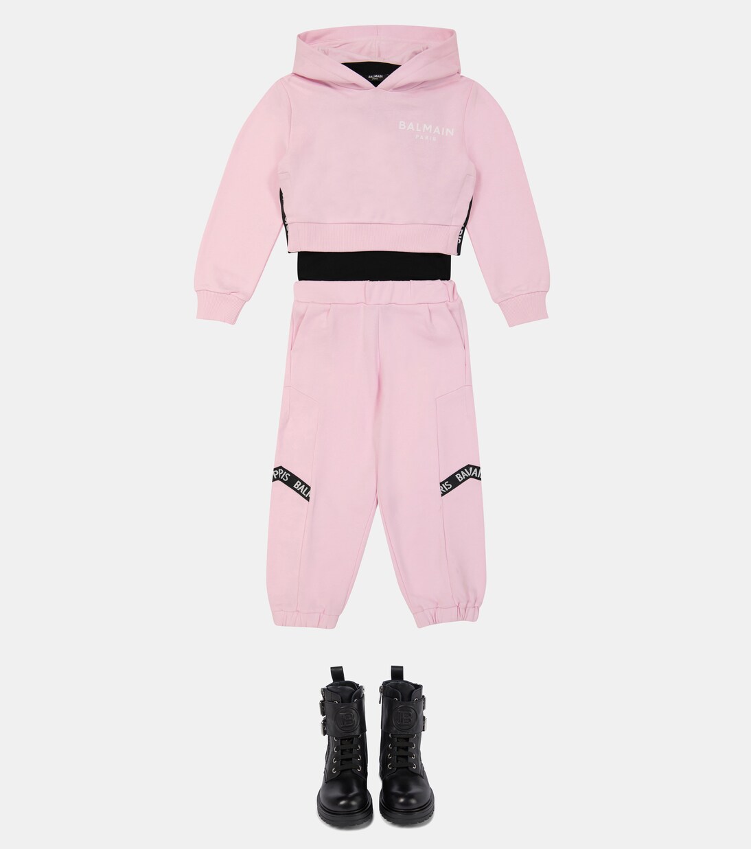 Pantaloni sportivi in cotone con logo | Balmain Kids