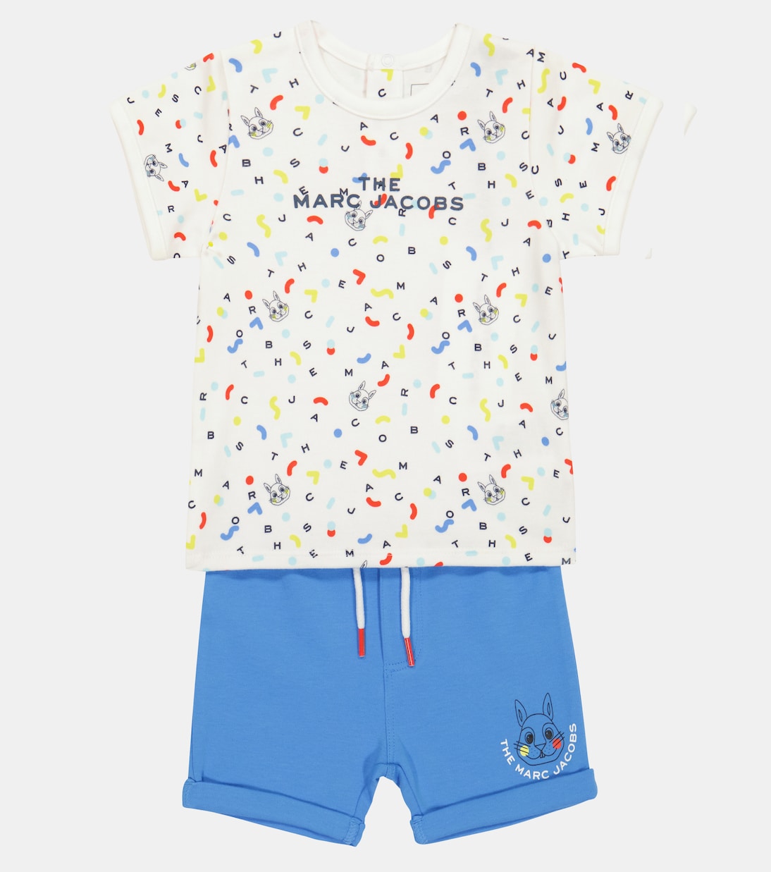 Baby - T-shirt e shorts in cotone con stampa | Marc Jacobs Kids