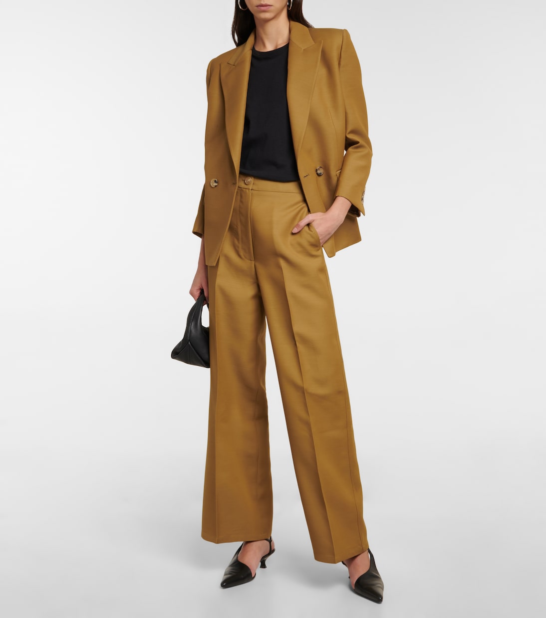 Pantalon ample Ian à taille basse | Khaite