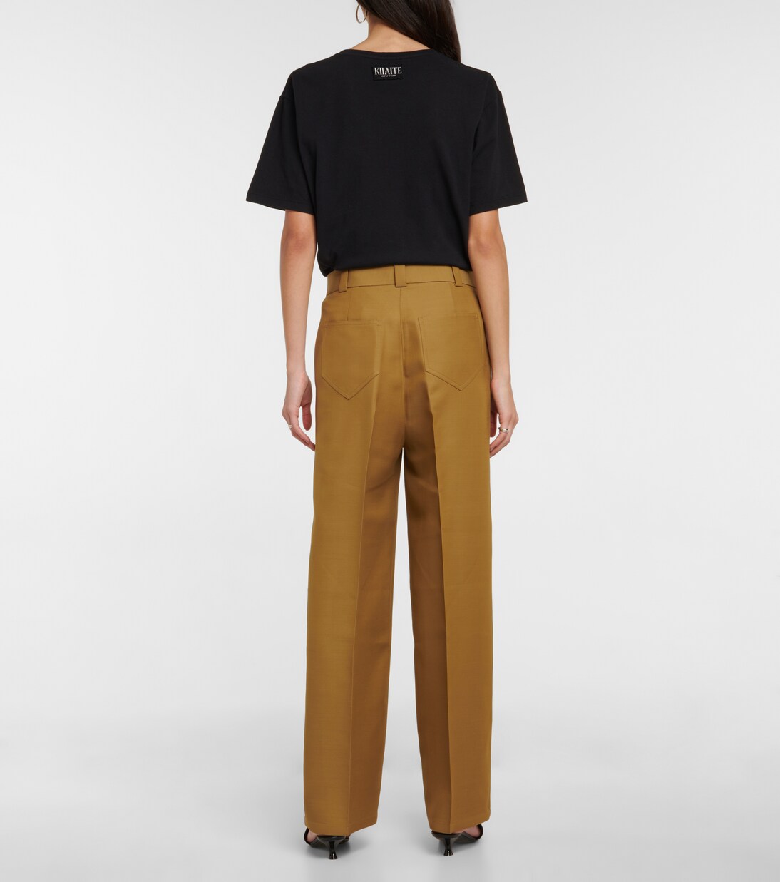 Pantalon ample Ian à taille basse | Khaite