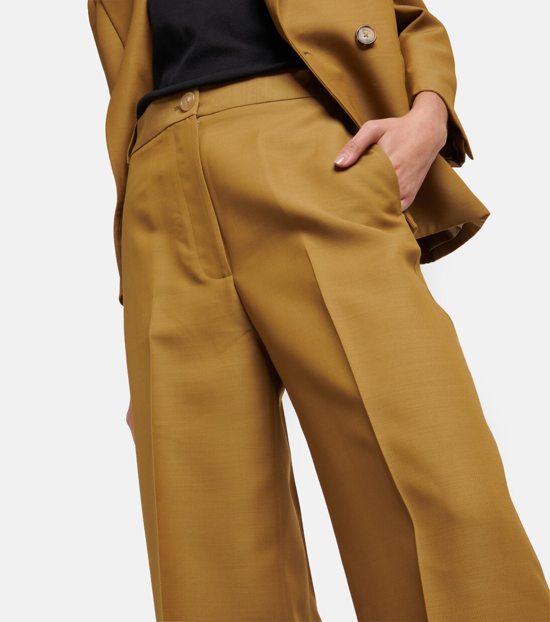 Pantalon ample Ian à taille basse | Khaite