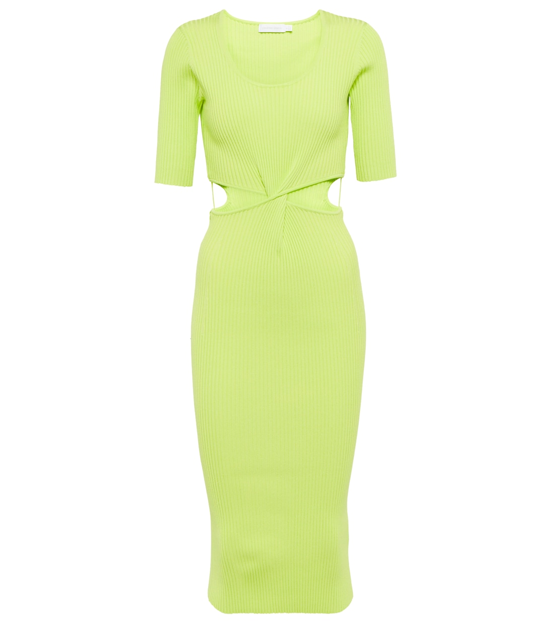 Collette ribbed-knit cutout midi dress | Simkhai