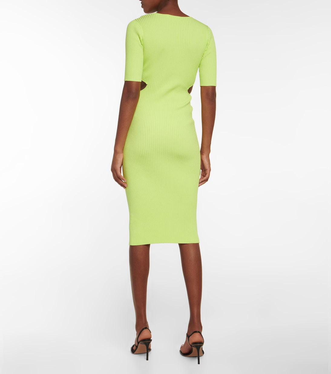 Collette ribbed-knit cutout midi dress | Simkhai