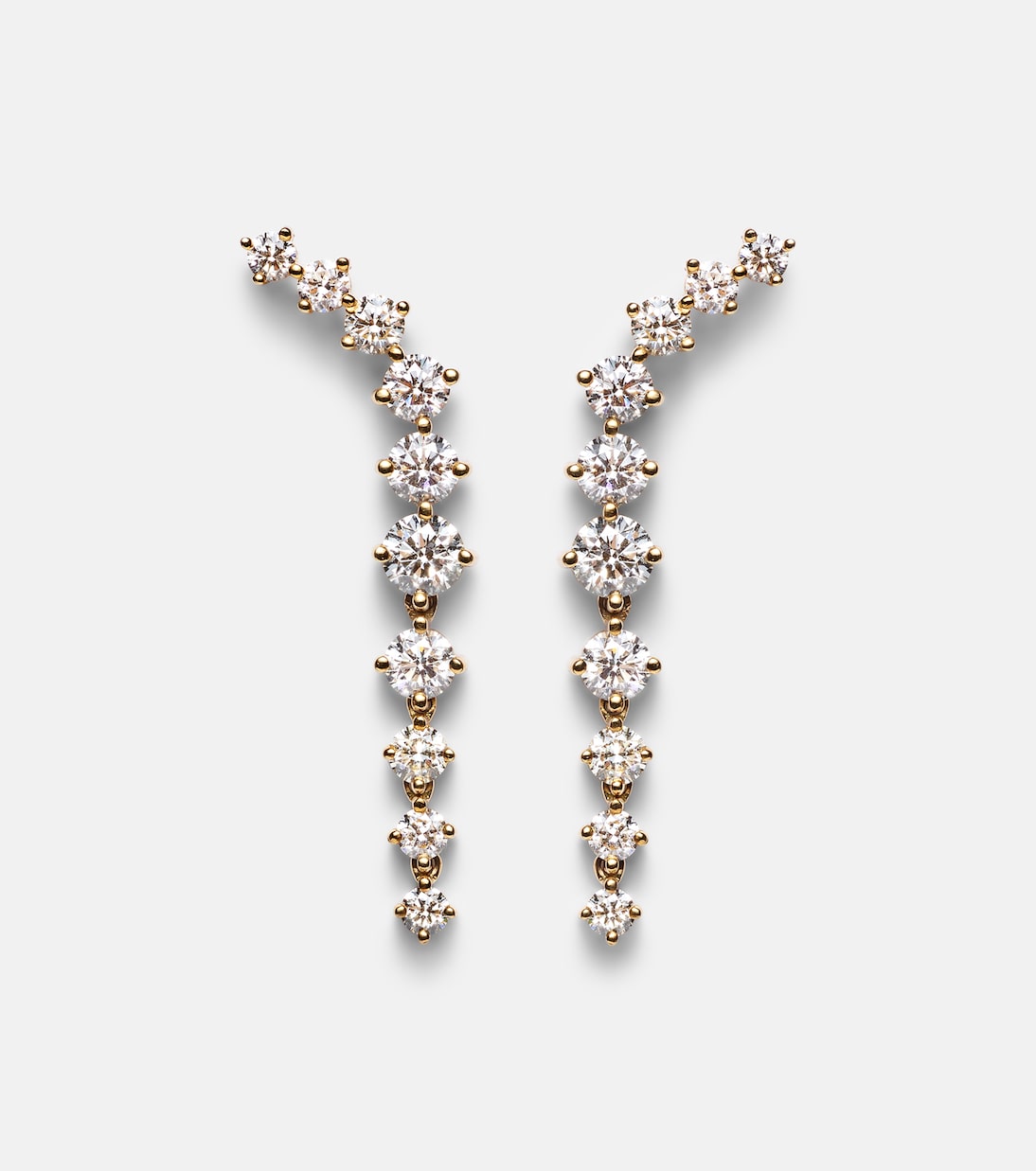 Boucles d’oreilles Mini Aria Dagger en or 18 ct et diamants | Melissa Kaye