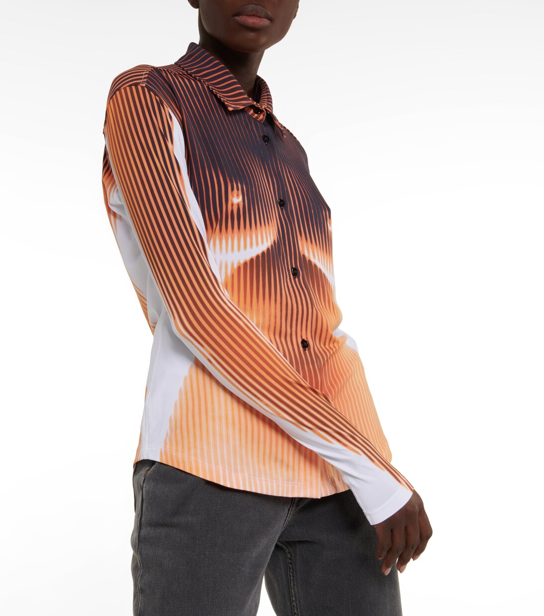 x Jean Paul Gaultier Body Morph shirt in black - Y Project