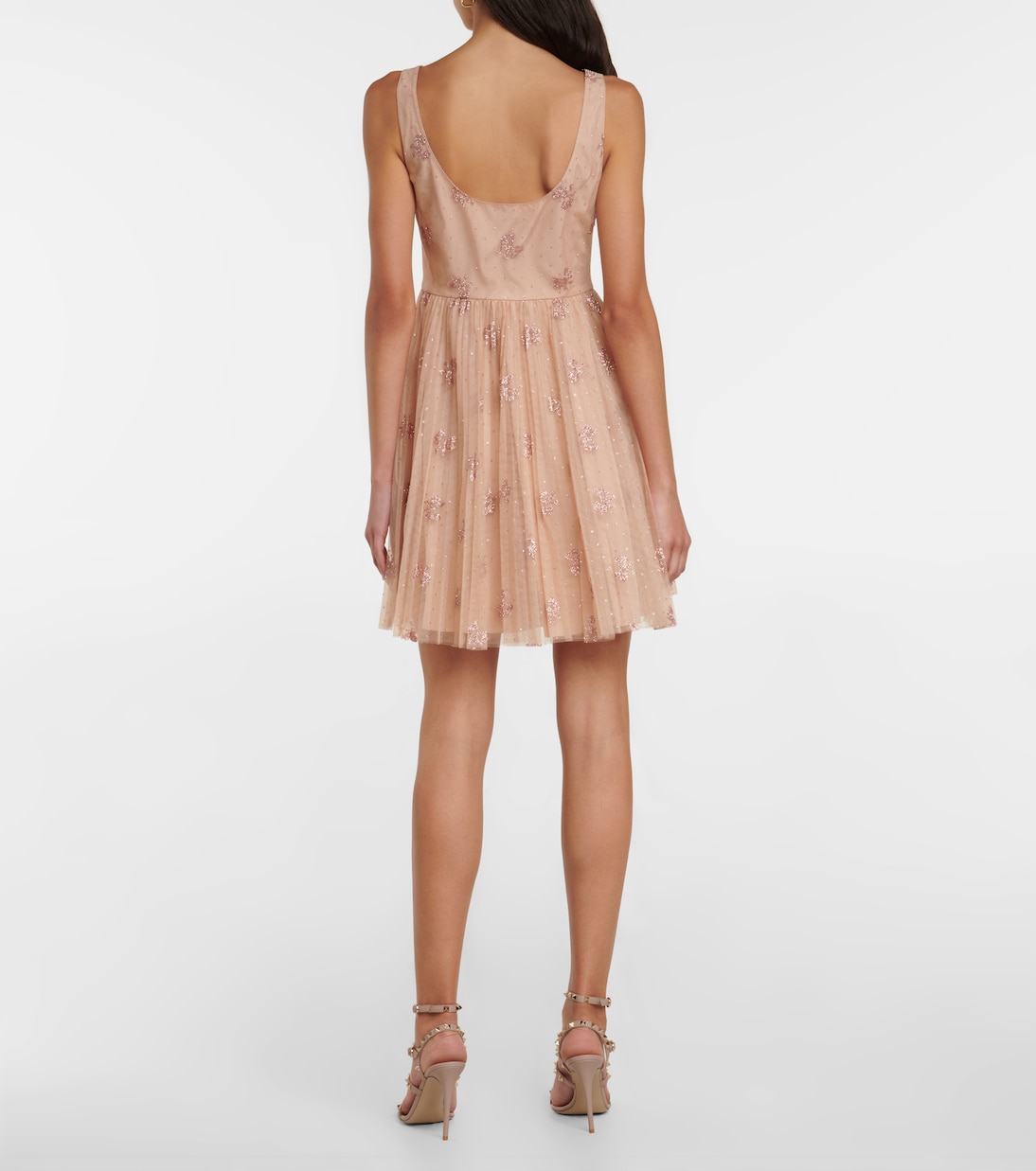 Miniabito in tulle con glitter | REDValentino