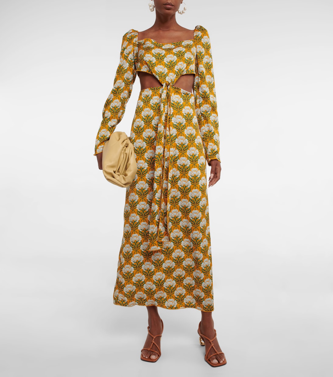 Bedrucktes Maxikleid Cuarzo | Agua by Agua Bendita