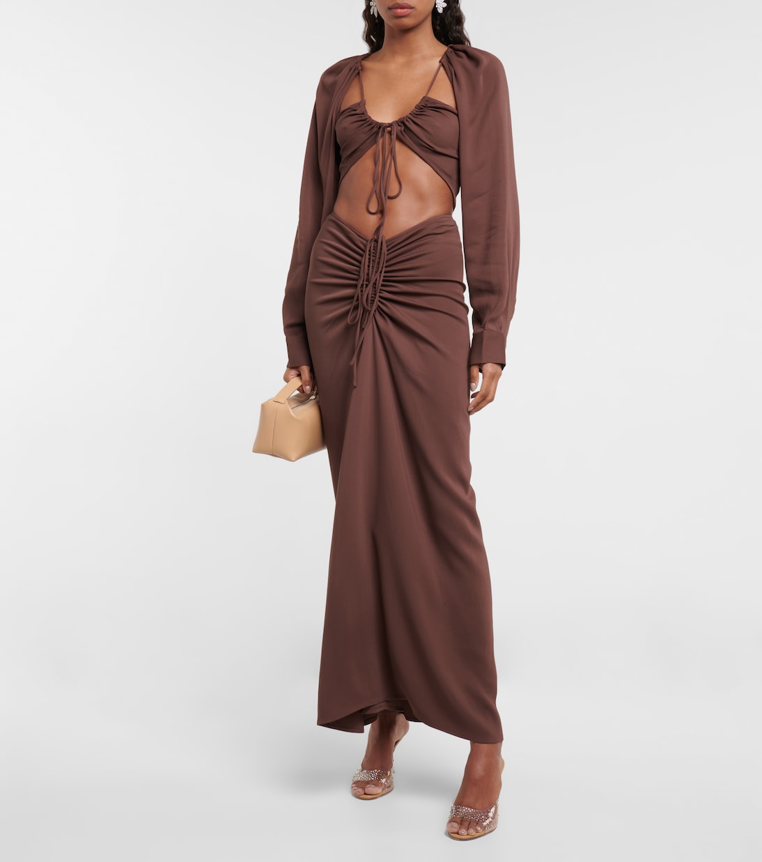 Crop top fruncido | Christopher Esber