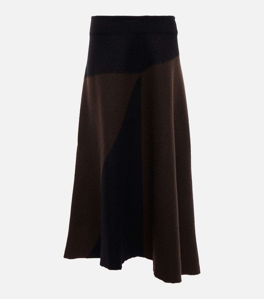 Gonna midi in lana bicolore | Jil Sander