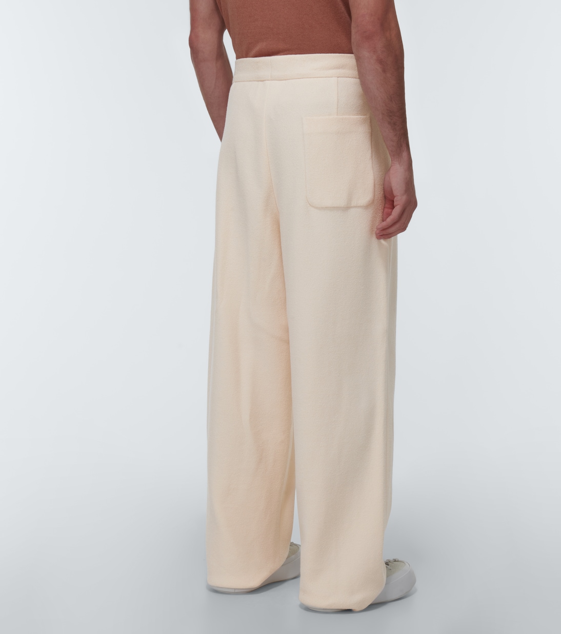Straight cotton bouclé pants | Zegna