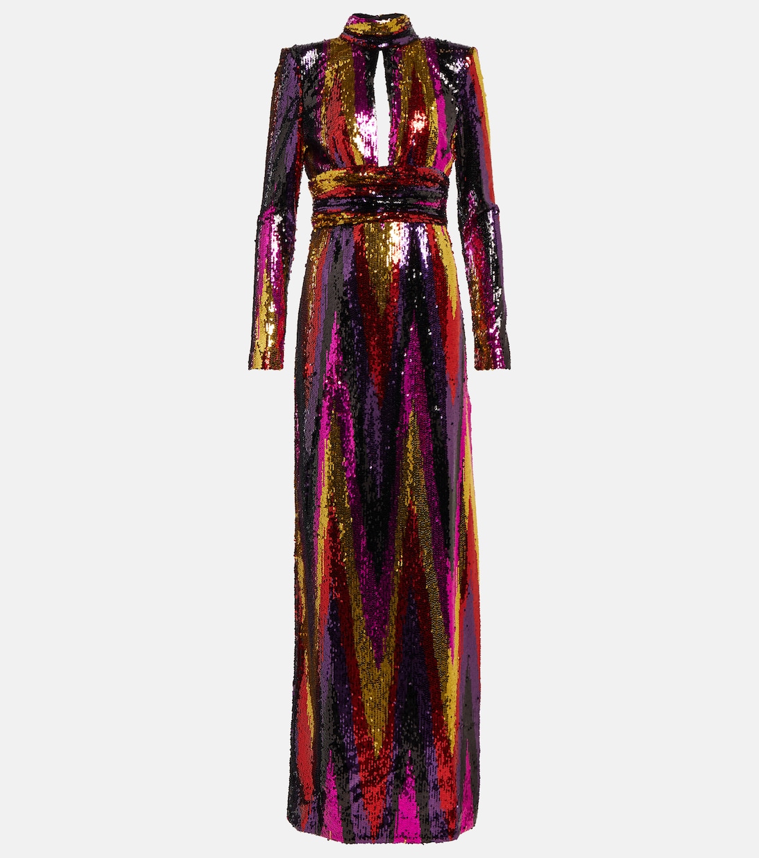Kaia zig-zag gown | Rebecca Vallance
