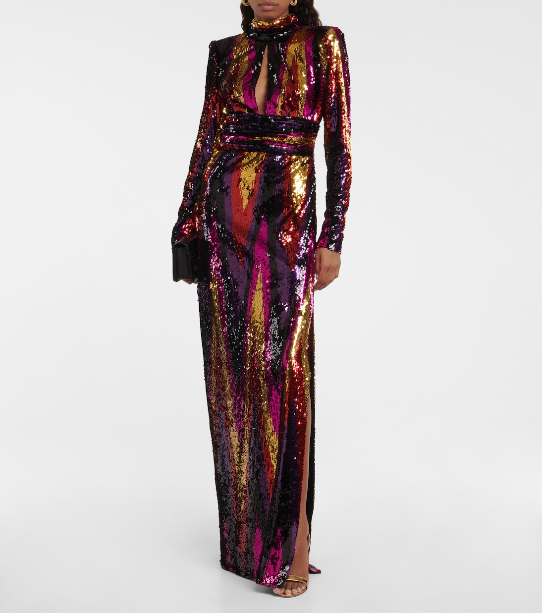 Kaia zig-zag gown | Rebecca Vallance