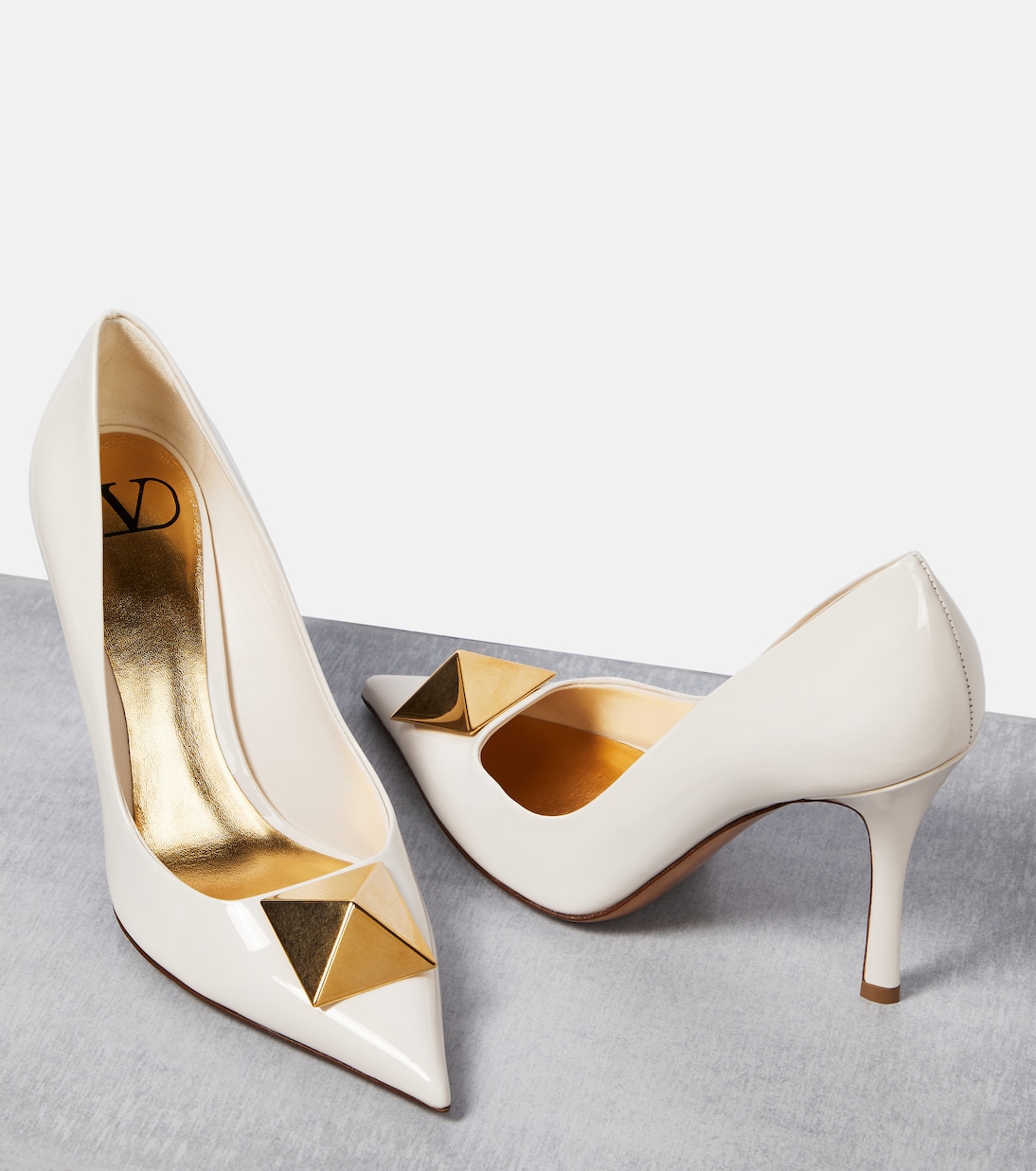 Escarpins One Stud en cuir verni | Valentino Garavani