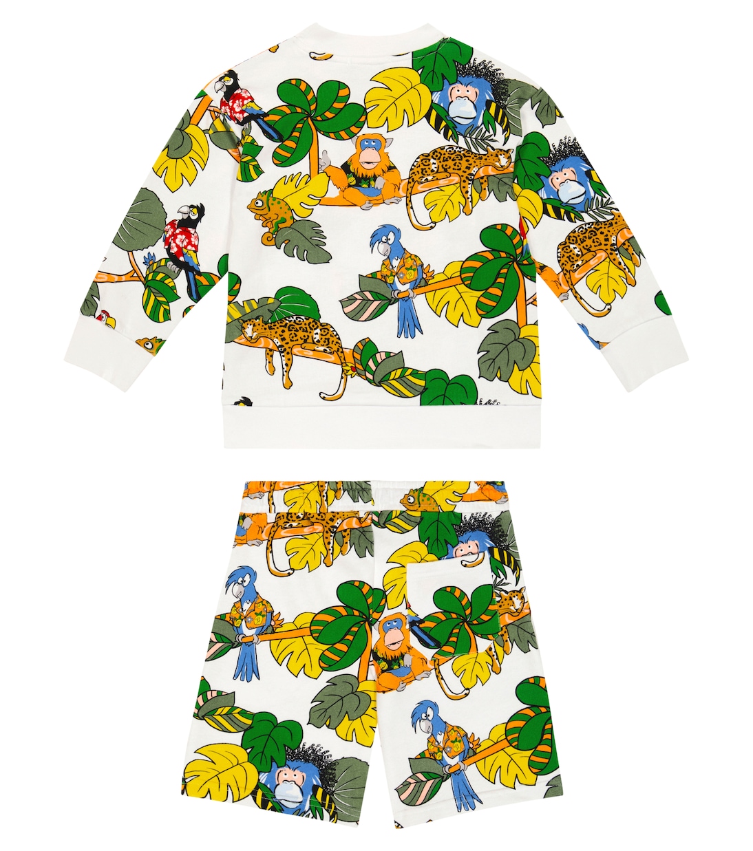 Printed cotton sweatshirt and shorts set | Stella McCartney Kids