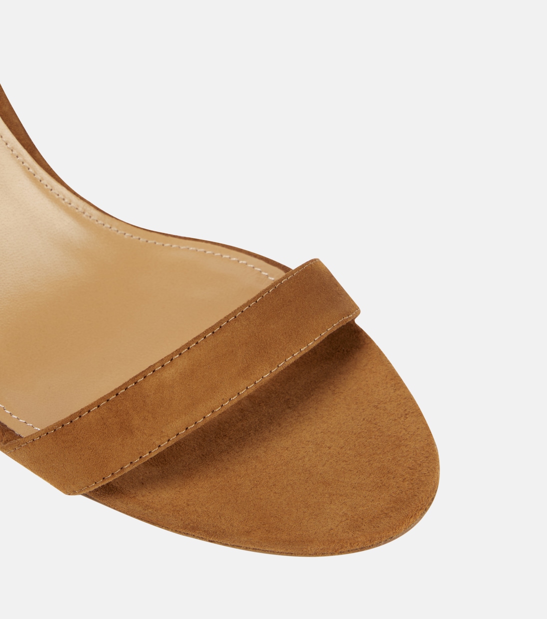 Sandalen So Nude Block aus Veloursleder | Aquazzura
