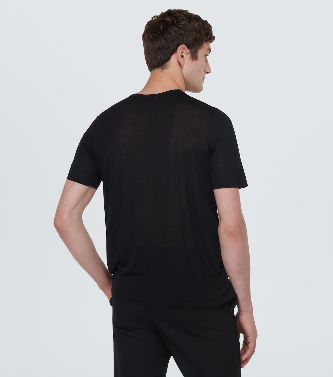 Logo embroidered T-shirt | Saint Laurent