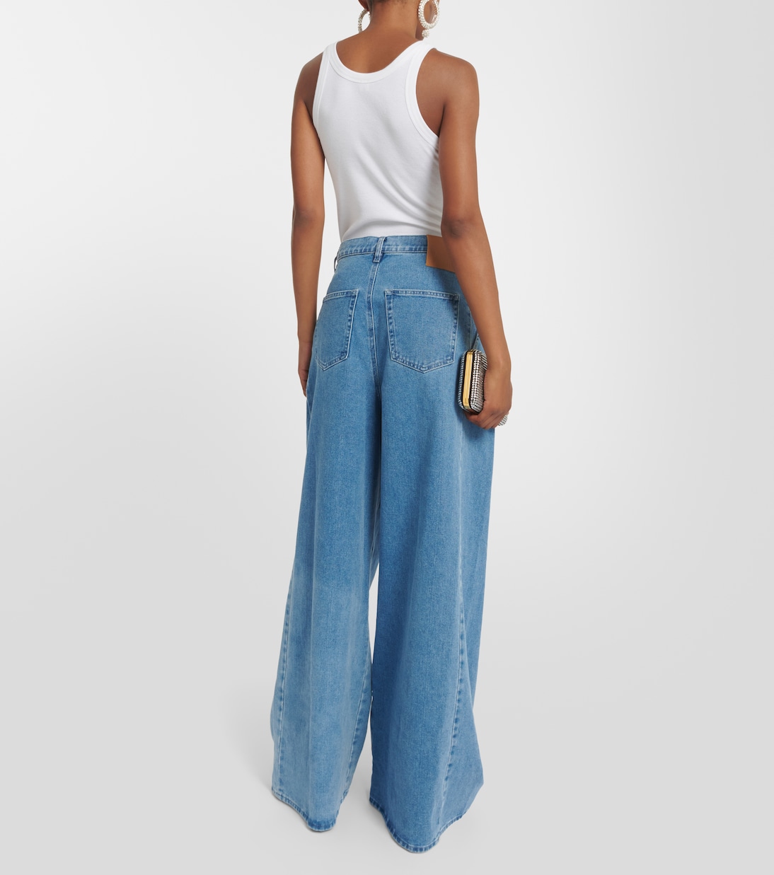 Jeans anchos de tiro alto | Giuseppe di Morabito