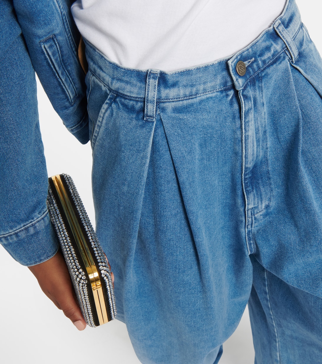 Jeans anchos de tiro alto | Giuseppe di Morabito