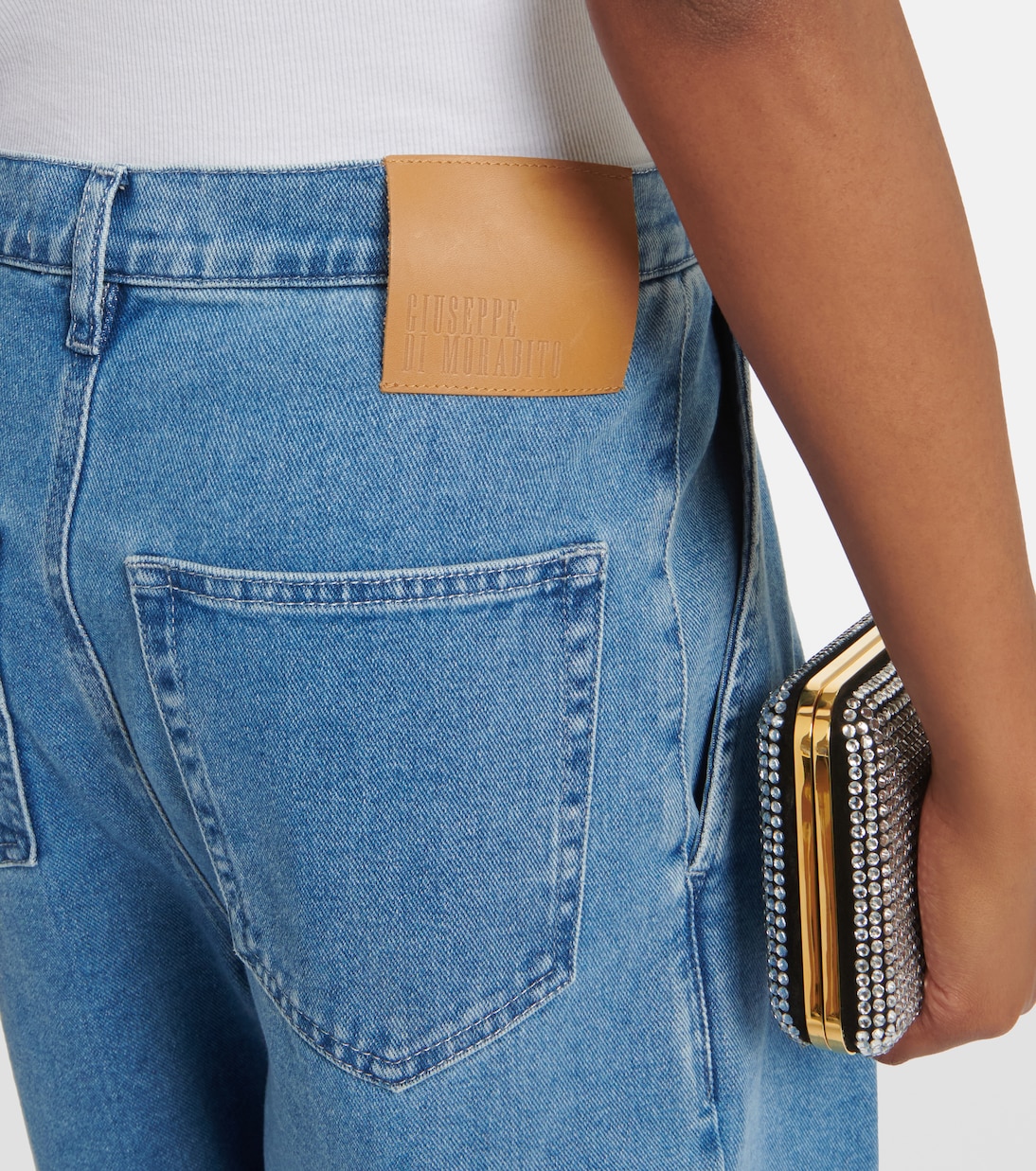 Jeans anchos de tiro alto | Giuseppe di Morabito
