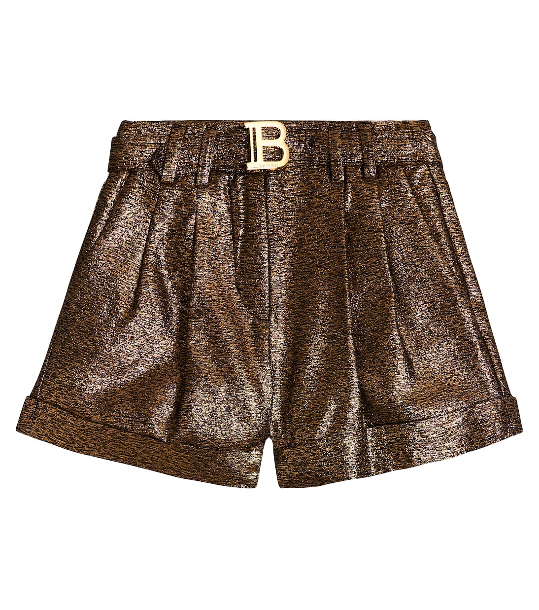 Shorts aus Lamé | Balmain Kids