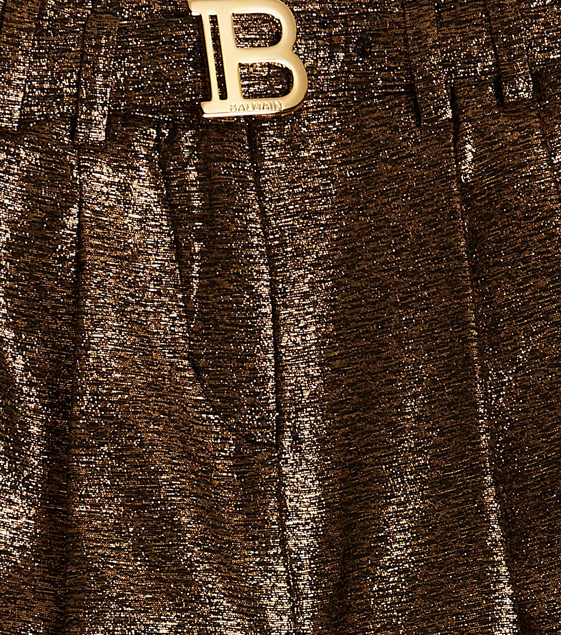 Shorts aus Lamé | Balmain Kids