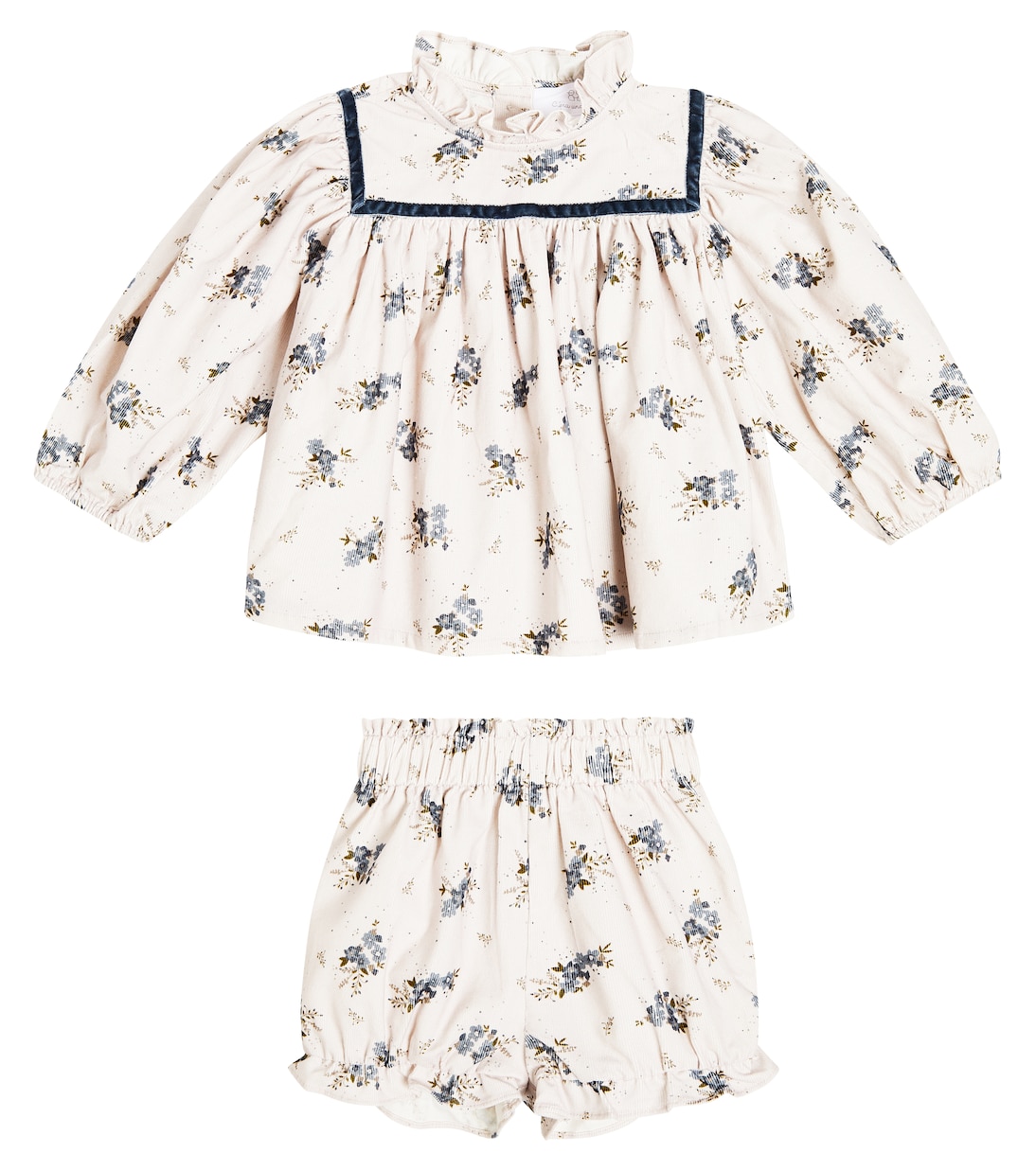 Bébé – Ensemble blouse et short Ayame en coton | C'era Una Volta