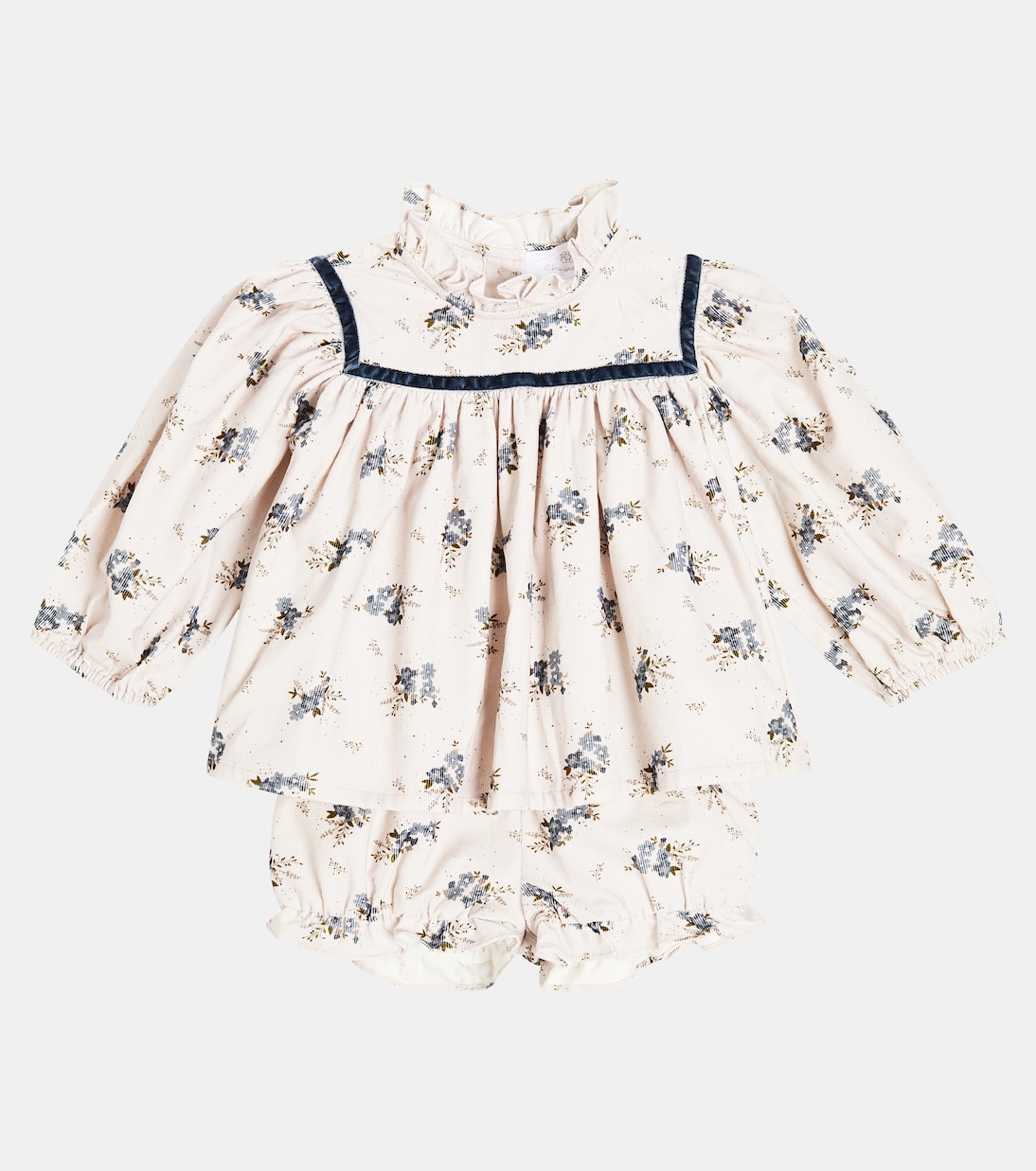 Bébé – Ensemble blouse et short Ayame en coton | C'era Una Volta