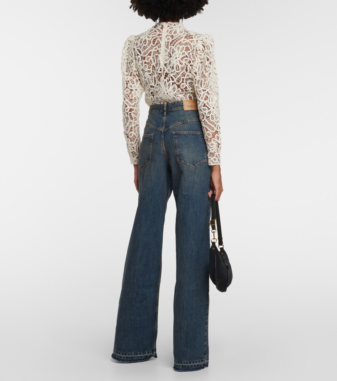 Noldy high rise flared jeans in blue Isabel Marant Mytheresa