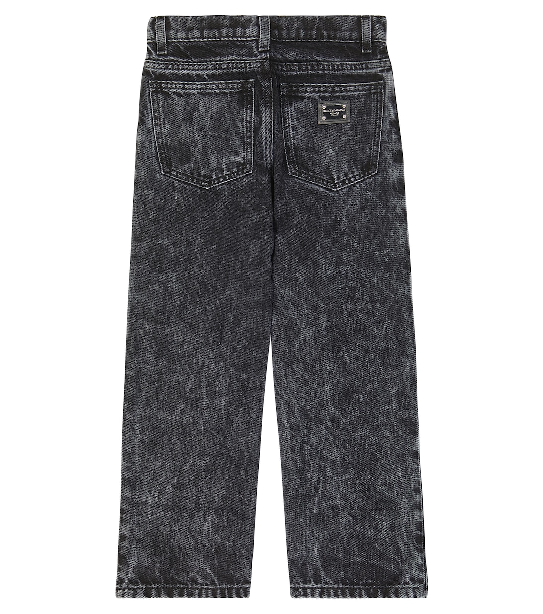 Jeans regular con twill di seta | Dolce&Gabbana Kids