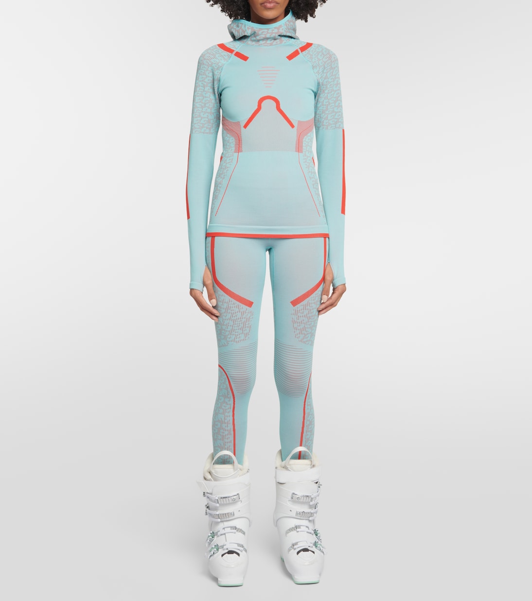Logo waffle-knit leggings | Adidas by Stella McCartney