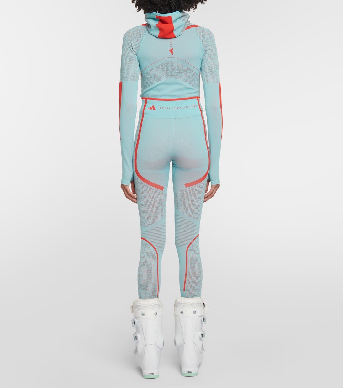 Logo waffle-knit leggings | Adidas by Stella McCartney