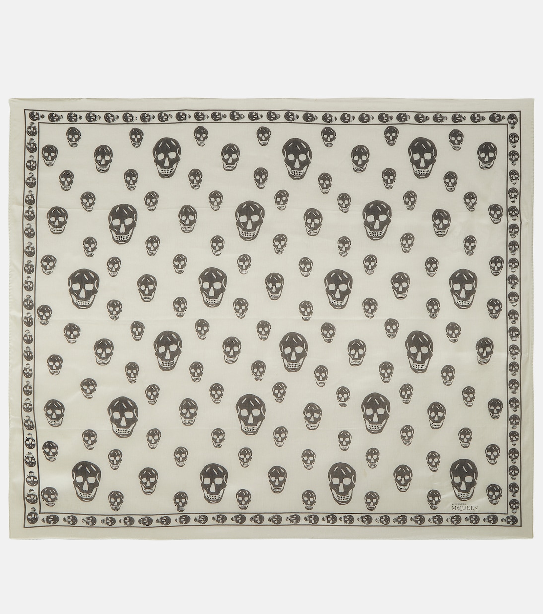 Foulard in seta con stampa | McQueen