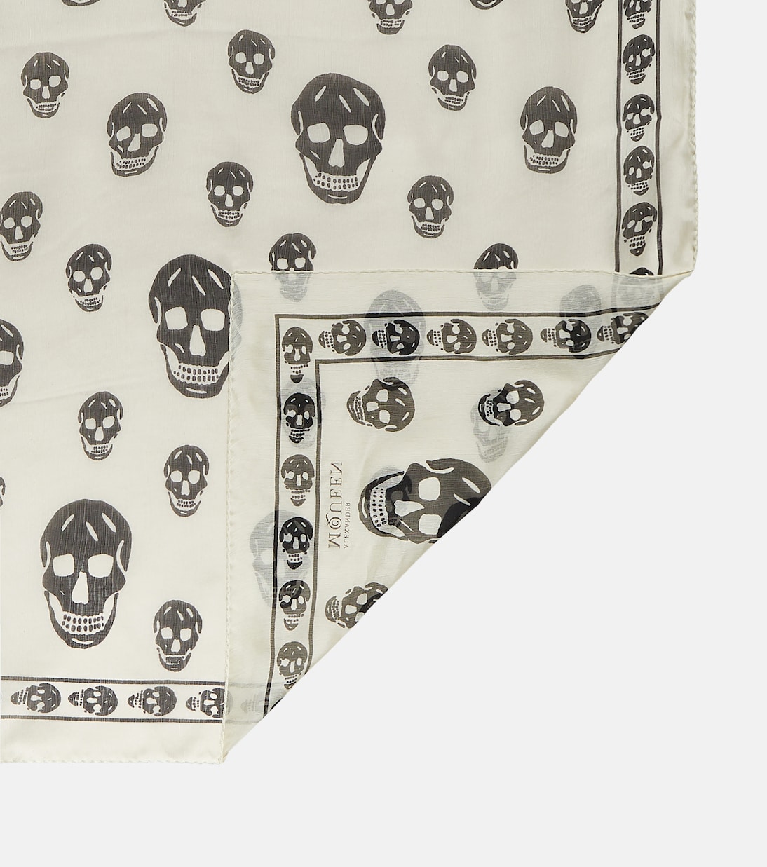 Foulard in seta con stampa | McQueen