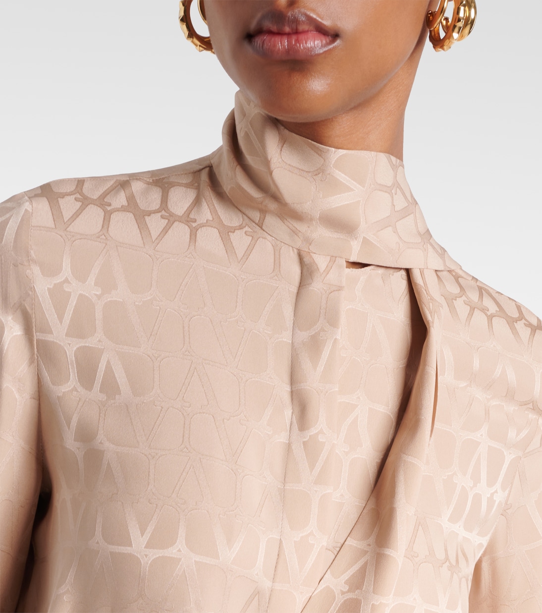 Schluppenbluse Toile Iconographe aus Seide | Valentino