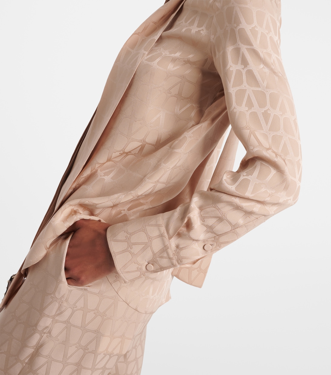 Schluppenbluse Toile Iconographe aus Seide | Valentino